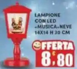 Maury's Lampione con led musica neve offerta