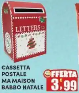 Maury's Cassetta postale ma maison babbo natale offerta