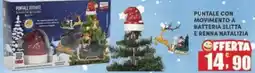 Maury's Puntale con movimento a batteria slitta e renna natalizia offerta