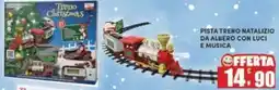 Maury's Pista treno natalizio da albero con luci e musica offerta