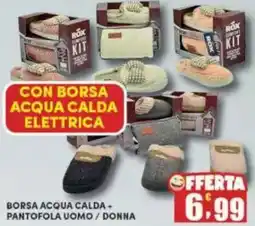 Maury's Borsa acqua calda + pantofola uomo / donna offerta