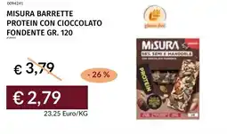 Prezzemolo e Vitale Misura barrette protein con cioccolato fondente offerta