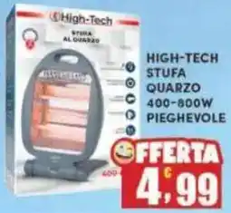 Maury's High-tech stufa quarzo 400-800w pieghevole offerta