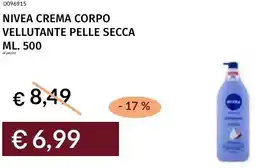 Prezzemolo e Vitale Nivea crema corpo vellutante pelle secca offerta