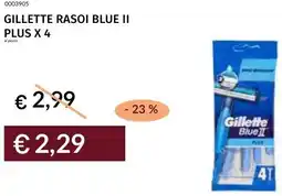 Prezzemolo e Vitale Gillette rasoi blue ii plus x 4 offerta
