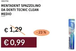 Prezzemolo e Vitale Mentadent spazzolino da denti tecnic clean medio offerta