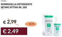 Prezzemolo e Vitale Dermogella detergente intimo attiva offerta