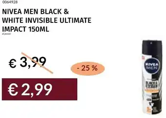 Prezzemolo e Vitale Nivea men black & white invisible ultimate impact offerta