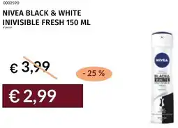Prezzemolo e Vitale Nivea black & white inivisible fresh offerta