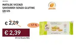 Prezzemolo e Vitale Matilde vicenzi savoiardi senza glutine offerta