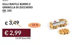 Prezzemolo e Vitale Gilli waffle burro e granella di zucchero offerta