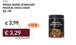 Prezzemolo e Vitale Prozis burro d'arachidi protein choco crisp offerta