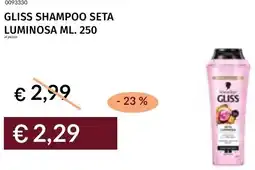 Prezzemolo e Vitale Gliss shampoo seta luminosa offerta