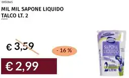 Prezzemolo e Vitale Mil mil sapone liquido talco offerta