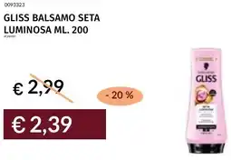 Prezzemolo e Vitale Gliss balsamo seta luminosa offerta