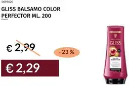 Prezzemolo e Vitale Gliss balsamo color perfector offerta