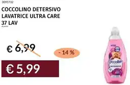 Prezzemolo e Vitale Coccolino detersivo lavatrice ultra care offerta