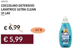 Prezzemolo e Vitale Coccolino detersivo lavatrice ultra clean offerta
