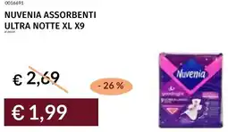 Prezzemolo e Vitale Nuvenia assorbenti ultra notte xl x9 offerta