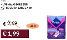Prezzemolo e Vitale Nuvenia assorbenti notte ultra large x 10 offerta