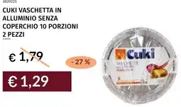 Prezzemolo e Vitale Cuki vaschetta in alluminio senza coperchio 10 porzioni offerta