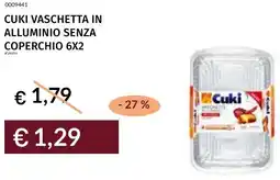 Prezzemolo e Vitale Cuki vaschetta in alluminio senza coperchio 6x2 offerta