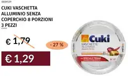 Prezzemolo e Vitale Cuki vaschetta alluminio senza coperchio 8 porzioni offerta