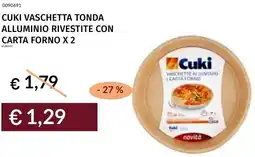 Prezzemolo e Vitale Cuki vaschetta tonda alluminio rivestite con carta forno x 2 offerta