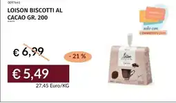 Prezzemolo e Vitale Loison biscotti al cacao offerta