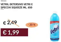 Prezzemolo e Vitale Vetril detersivo vetri e specchi squeeze offerta