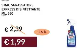 Prezzemolo e Vitale Smac sgrassatore express disinfettante offerta