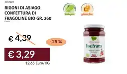 Prezzemolo e Vitale Rigoni di asiago confettura di fragoline bio offerta