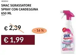 Prezzemolo e Vitale Smac sgrassatore spray con candeggina offerta