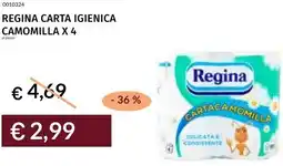 Prezzemolo e Vitale Regina carta igienica camomilla x 4 offerta