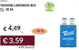 Prezzemolo e Vitale Tassoni limonata bio offerta