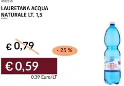 Prezzemolo e Vitale Lauretana acqua naturale offerta