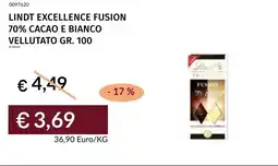 Prezzemolo e Vitale Lindt excellence fusion 70% cacao e bianco vellutato offerta