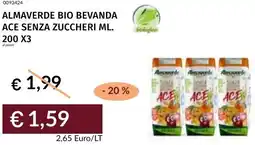 Prezzemolo e Vitale Almaverde bio bevanda ace senza zuccheri offerta