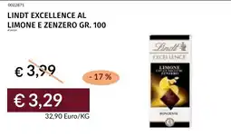 Prezzemolo e Vitale Lindt excellence al limone e zenzero offerta