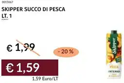 Prezzemolo e Vitale Skipper succo di pesca offerta