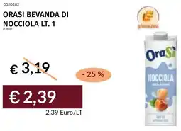 Prezzemolo e Vitale Orasi bevanda di nocciola offerta