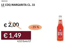 Prezzemolo e Vitale Le coq margarita offerta