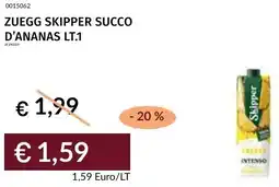 Prezzemolo e Vitale Zuegg skipper succo d'ananas offerta