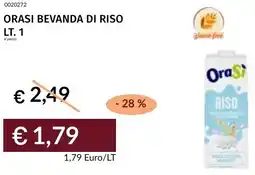 Prezzemolo e Vitale Orasi bevanda di riso offerta