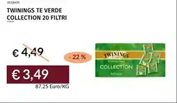 Prezzemolo e Vitale Twinings te verde collection 20 filtri offerta
