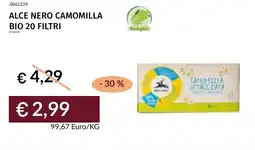 Prezzemolo e Vitale Alce nero camomilla bio 20 filtri offerta