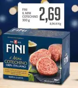 Supermercati Piccolo Fini il mini cotechino offerta