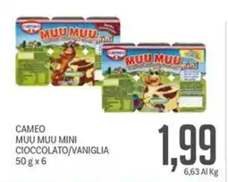 Supermercati Piccolo Cameo muu muu mini cioccolato/vaniglia offerta