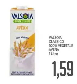 Supermercati Piccolo Valsoia classico 100% vegetale avena offerta