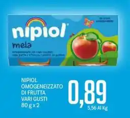Supermercati Piccolo Nipiol omogeneizzato di frutta offerta